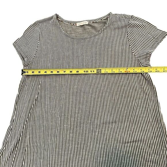 RETROLOGY Green & White Striped Short Sleeve Blouse Size L - Picture 6 of 6